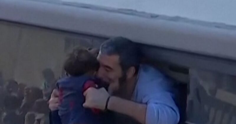 Palestinian prisoners released by Israel arriving in Khan Younis, Gaza