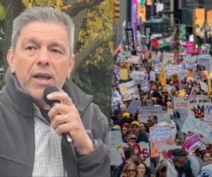 Protester calls for violence against ICE agents at Chicago rally