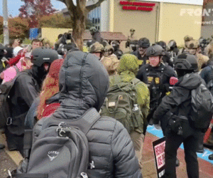 Arrests made outside Portland, Oregon, ICE facility after tense standoff
