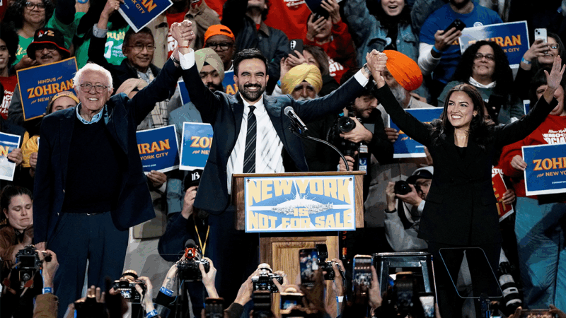 NYC mayor candidate Mamdani rallies with AOC and Sanders in Queens