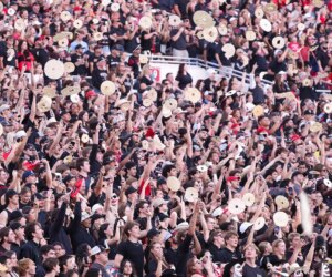 Pocket knife hits Kansas staff member at Texas Tech football game, coach says
