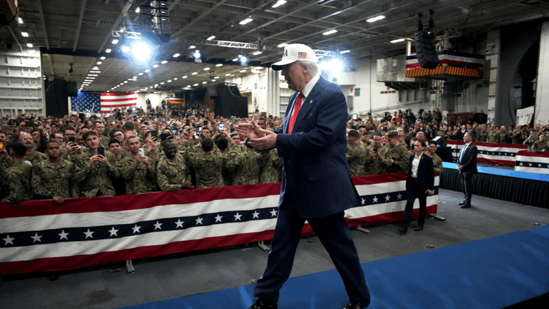 President addresses service members during Asia tour
