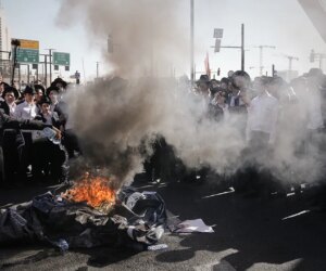 Jerusalem protests turn violent over ultra-Orthodox military conscription