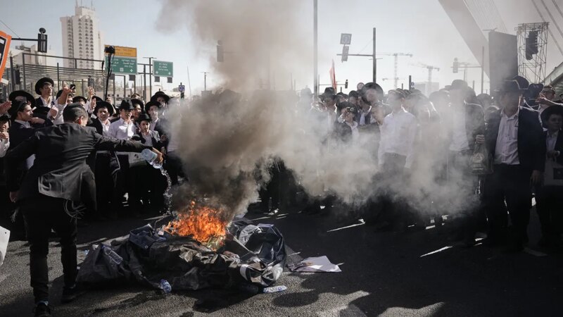 Jerusalem protests turn violent over ultra-Orthodox military conscription