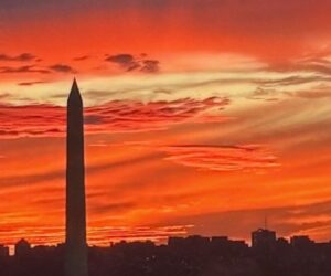 Dramatic Washington D.C. sunsets coincide with government shutdown timing