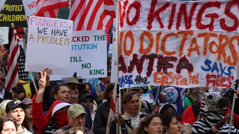 ‘NYU Communists’ vow Marxist revolution at ‘No Kings’ protests