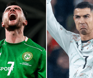 Republic of Ireland 2-0 Portugal: Irish ignite World Cup dream as Cristiano Ronaldo sent off