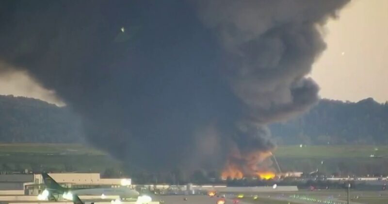 At least seven dead after UPS plane crashes during takeoff 