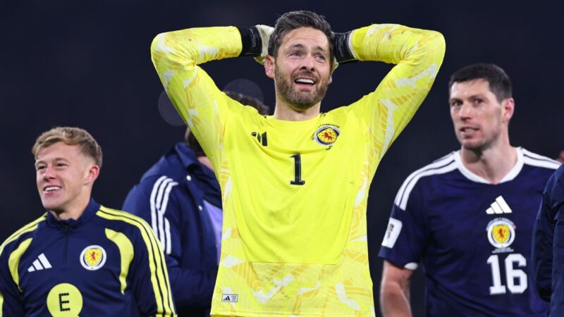 ‘Emotional’ Scotland GK Gordon makes first World Cup aged 42