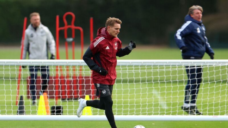 Arsenal’s Martin Ødegaard could return against Bayern Munich
