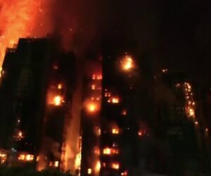 Massive inferno engulfs Hong Kong high-rise
