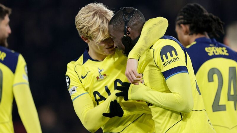 Tottenham’s Frank hopes Kolo Muani’s brace is just the start