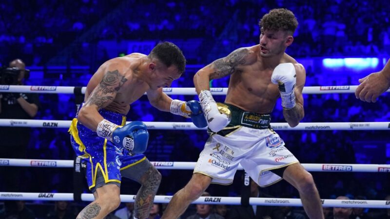 Leigh Wood, Josh Warrington clash in heated face-off