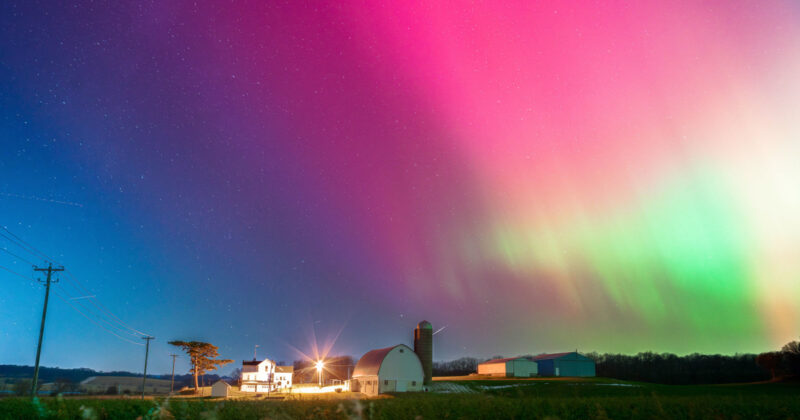 Geomagnetic storm brings dazzling northern lights to U.S. skies