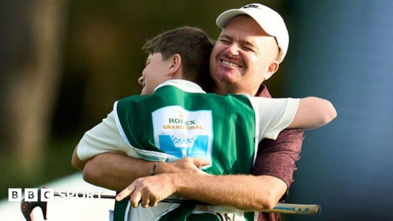 James Morrison seals DP World Tour return with son, 13, as caddie