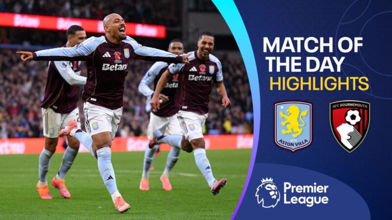Premier League: Aston Villa 4-0 Bournemouth – highlights