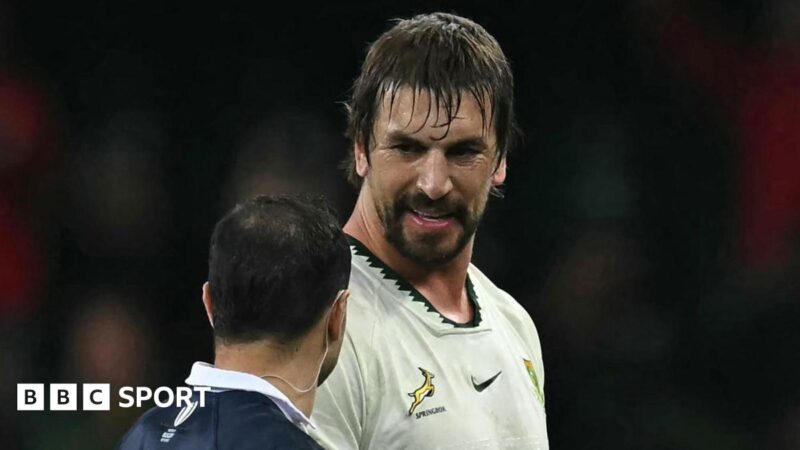 Etzebeth red card v Wales ‘justified’ – South Africa boss Erasmus