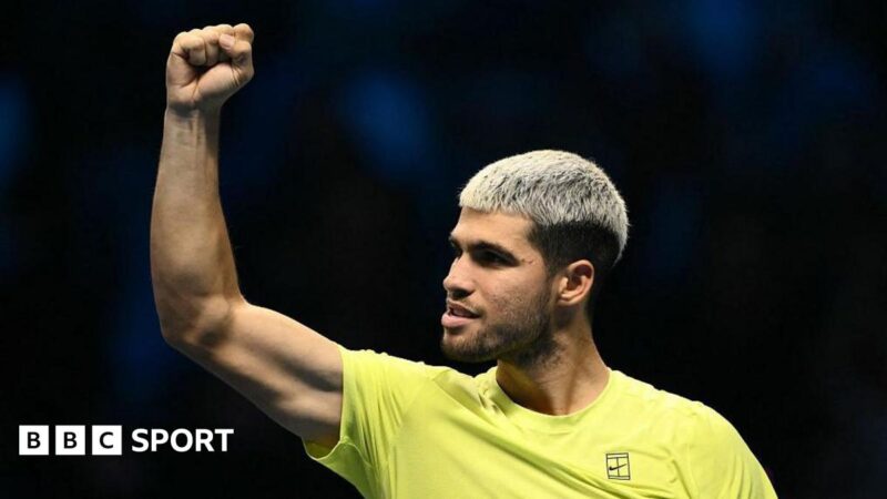 ATP Finals: Carlos Alcaraz to face Jannik Sinner and partisan Italian crowd in Turin final