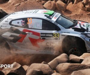 World Rally Championship: Title race on knife-edge as Elfyn Evans trails Sebastien Ogier in Saudi Arabia