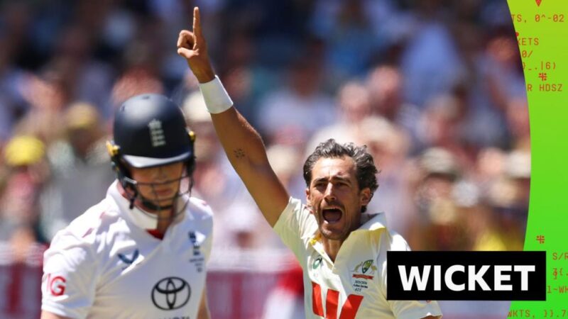Ashes first Test: Mitchell Starc dismisses Zak Crawley for a duck in the first over