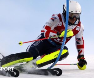 World Cup men’s slalom: GB’s Laurie Taylor fourth & Dave Ryding seventh in Levi