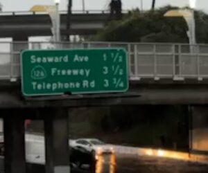 Rainy conditions cause crashes on California freeway