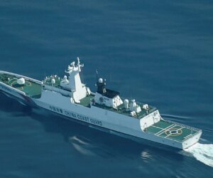 Chinese coast guard ships patrol through disputed Senkaku Islands waters