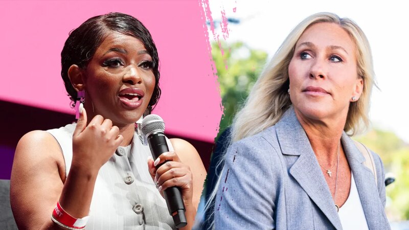 Crockett calls out Greene for resignation after Trump criticism