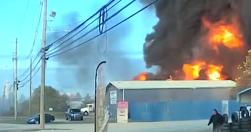 Dashcam captured moment UPS Flight 2976 crashed