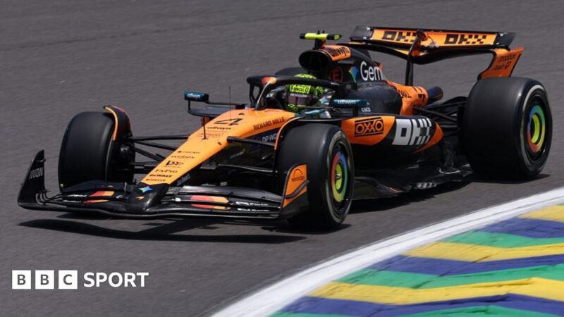 Sao Paulo Grand Prix: Lando Norris heads Oscar Piastri in Interlagos practice