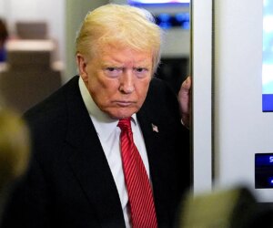 President Trump pressed on whether he told DOJ to target Comey, Bolton, James