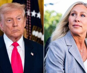 President Trump continued blasting Republican Rep. Marjorie Taylor Greene