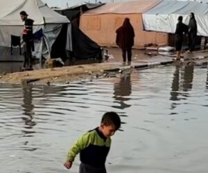 Heavy rains flood displacement camps in Gaza