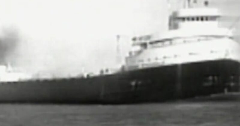 Edmund Fitzgerald sinks on Lake Superior
