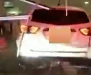 Driver crashes into Ulta Beauty during police chase