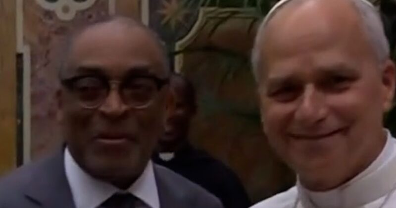 Actors and filmmakers meet with the pope at the Vatican