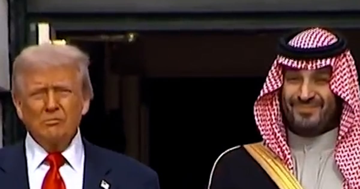 Trump greets Saudi crown prince at the White House