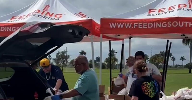 Unpaid federal workers attend food drive amid shutdown