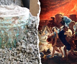 Egyptian vase found in ancient Pompeii fast-food kitchen by archaeologists