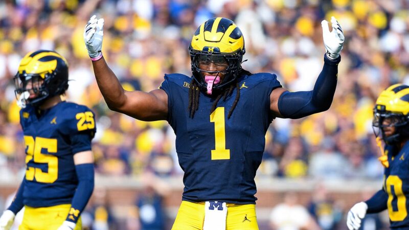 Michigan player nearly headbutts referee during game vs Ohio State