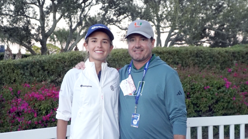 Kai Trump makes LPGA debut; Miami coach praises poise and potential