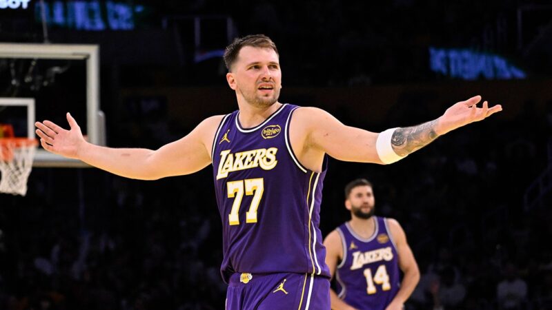 Lakers’ NBA Cup court deemed unplayable after Luka Doncic’s complaints
