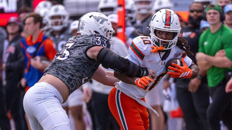 Miami football staffer narrowly avoids disaster