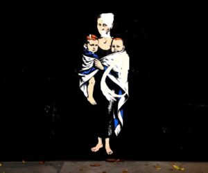 Face of Shiri Bibas unrecognizable, Star of David removed in memorial mural