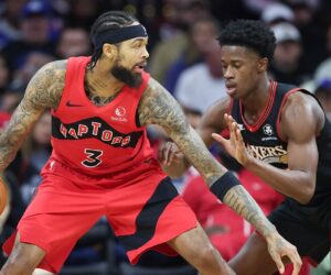 Raptors’ Brandon Ingram spikes water bottle, staffer gets hit in face