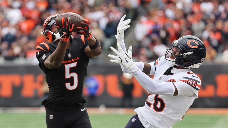 Bengals’ Tee Higgins makes history with incredible TD catch vs Bears