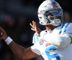 Ole Miss’ Trinidad Chambliss has jerseys stolen before rivalry game, coach says