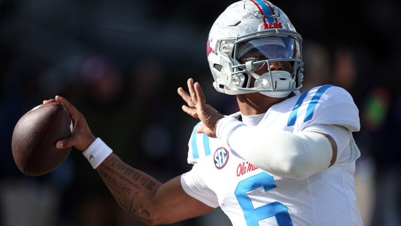 Ole Miss’ Trinidad Chambliss has jerseys stolen before rivalry game, coach says