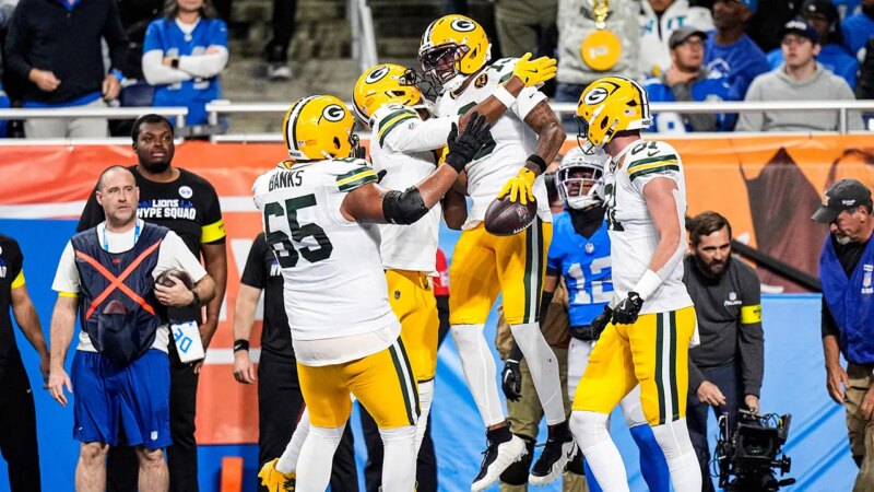 Packers take down Lions in Detroit Thanksgiving showdown