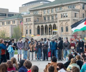 Violent imagery appears near University of Wisconsin-Madison campus